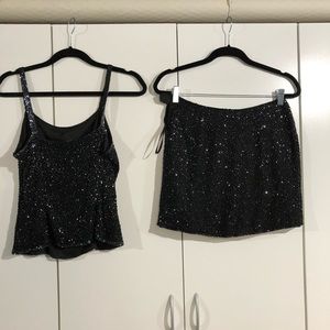 Sequins Skirt and top